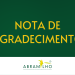 NOTA DE AGRADECIMENTO