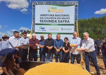 Abramilho participa da abertura nacional da colheita do milho safrinha em Sorriso (MT)